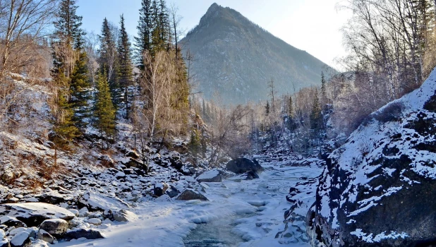 Зимний Горный Алтай.