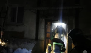 Пожар в Барнауле.
