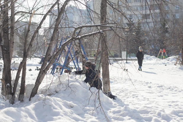 Последние дни зимы в Барнауле.