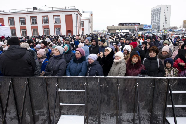 Встреча целинников.