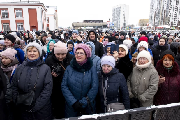 Встреча целинников.