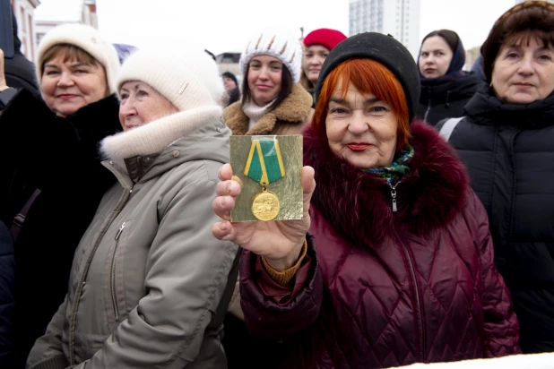 Встреча целинников.