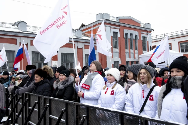 Встреча целинников.