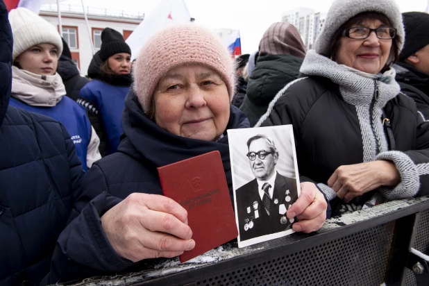 Встреча целинников.