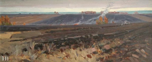 Филонов Ф. А. «Зябь». 1962 г.