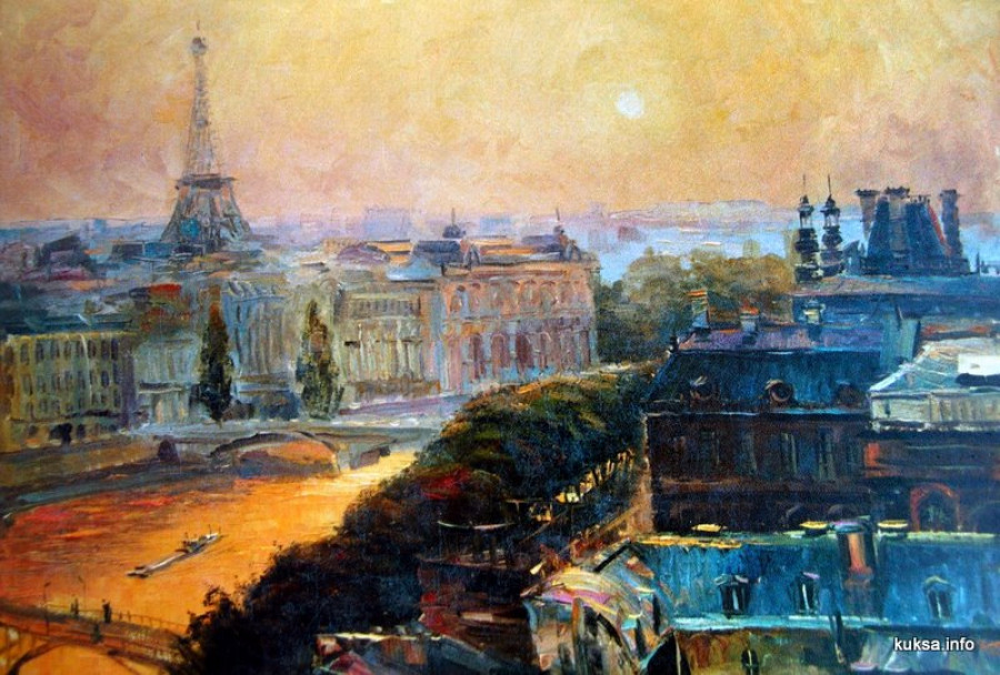 Городской пейзаж &quot;Париж&quot;. Автор Василий Кукса.