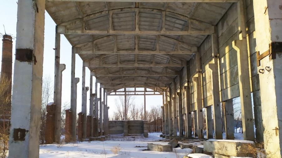 Развалины Акутихинского завода в 2019 году.