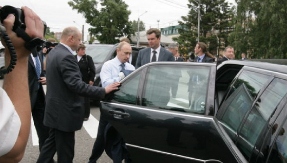 Владимир Путин в Барнауле 22 июня 2009 г.