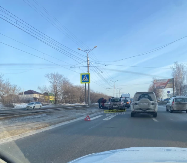 В Барнауле сбили пешехода.