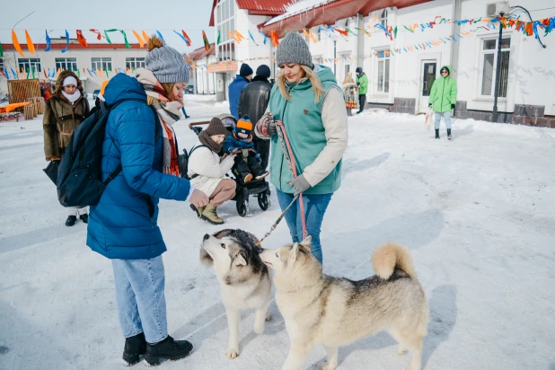 Масленичные гуляния, организованные Алтайским шинным комбинатом.