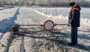 В Алтайском крае закрыли две ледовые переправы. 