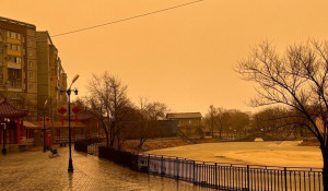 Песчаная буря в Амурской области. 
