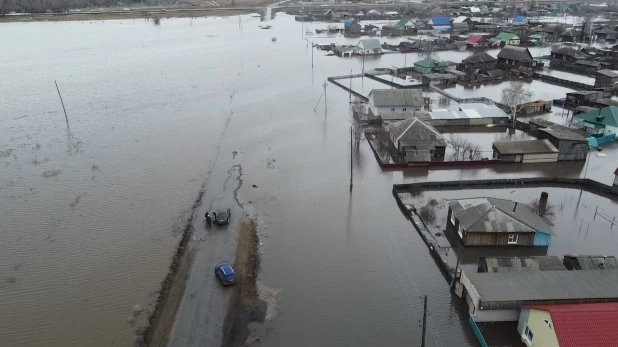 Село Михайловское с высоты птичьего полета. 