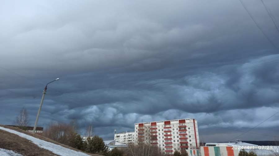 Облака над Иркутском.