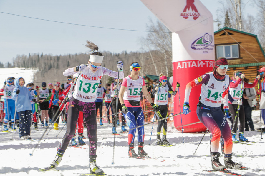 XIV-й Тягунский лыжный марафон.