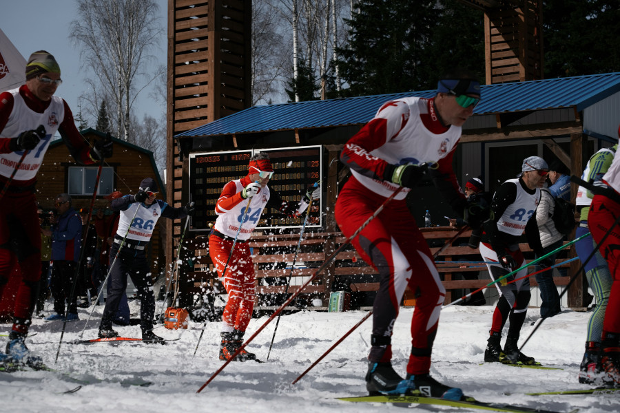 XIV-й Тягунский лыжный марафон.