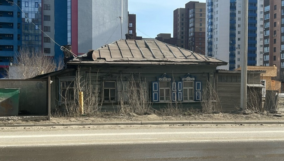 Частные дома в центре Барнаула.