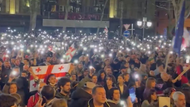 Митинг в Тбилиси.