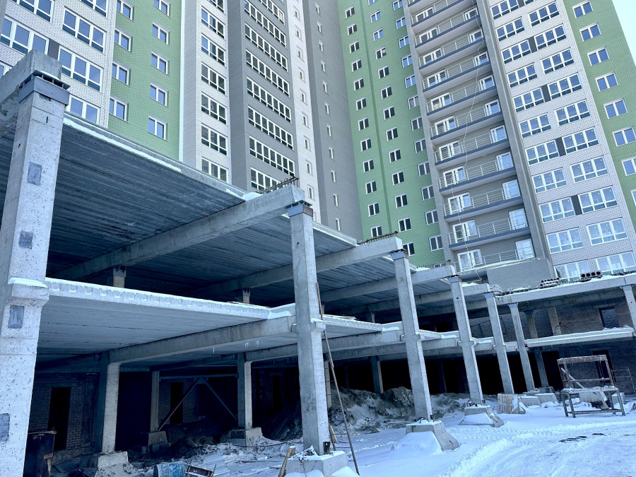 В строительстве подземной парковки использованы сверхпрочные плиты перекрытия «ЖБИ Сибири».