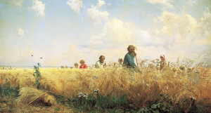 "Страдная пора. Косцы", 1887 год. Художник Григорий Мясоедов.