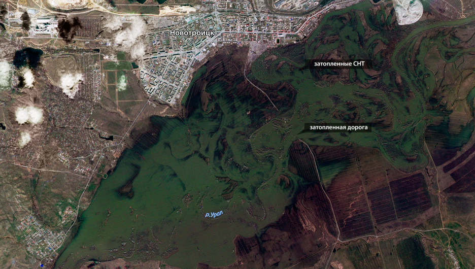 Паводки и наводнения в российских регионах показали на снимках. Съемка из космоса