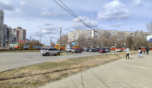 Барнаульцы обратили внимание на большую пробку из трамваев. 
