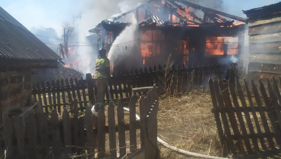 В алтайском селе пожилая женщина жгла сухую траву и погибла в разгоревшемся пожаре 