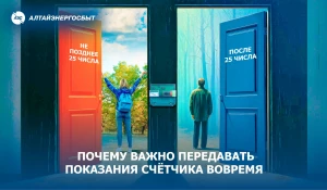 «Алтайэнергосбыт»: почему важно передавать показания счётчика вовремя.