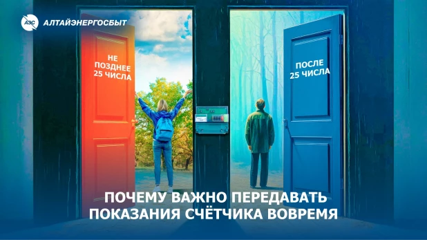 «Алтайэнергосбыт»: почему важно передавать показания счётчика вовремя.