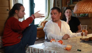 На съемках фильма «Лео, у нас сибирские обстоятельства!».