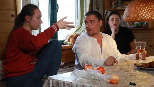 На съемках фильма «Лео, у нас сибирские обстоятельства!».