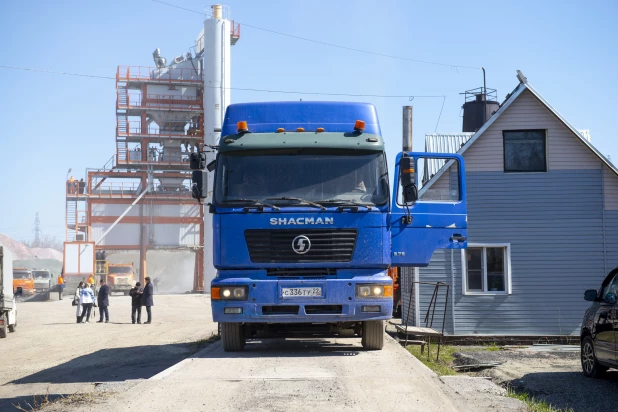 Запуск асфальтобетонного завода Центрального ДСУ.