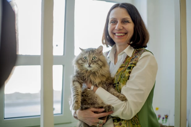 Кот Бакс в Алтайском государственном краеведческом музее.