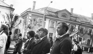 Первомайская демонстрация в Барнауле, 1970-е.