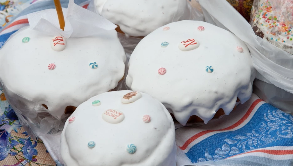 Освящение куличей перед Пасхой - 2024. 