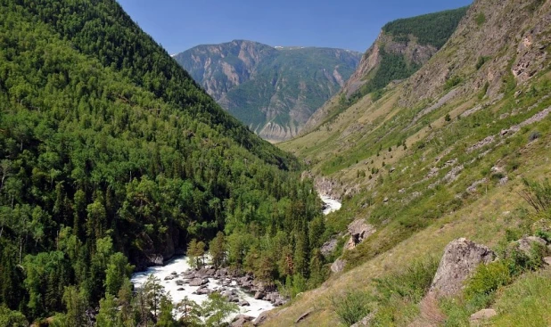 Путь к водопаду Учар.