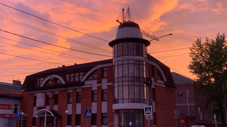 Закат в Барнауле.