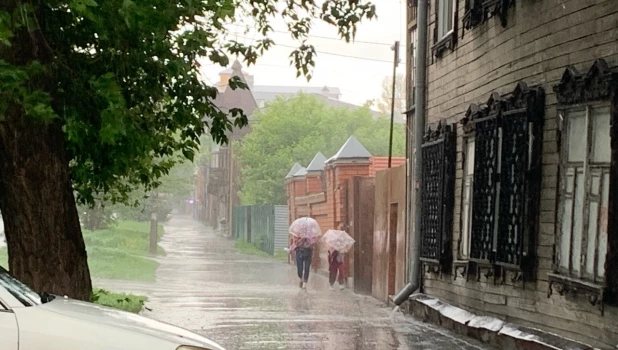 Град в Барнауле 22 мая