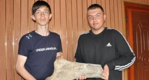 В Алтайском крае школьника нашли останки мамонта. 