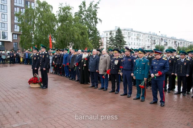 Митинг в Барнауле в честь Дня пограничника. 