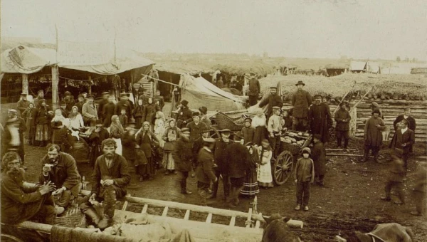 Ярмарка в селе Панкрушиха, 1911-1913 годы.