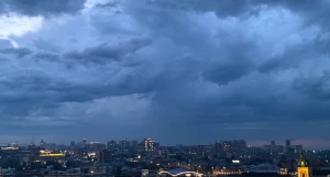 Ночная гроза над Барнаулом.