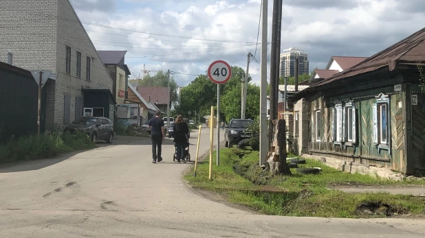 Пересечение ул. Гоголя с пер. Ядринцева. Здесь поймали вымогателя.