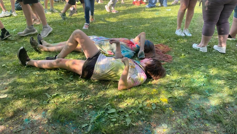 Фестиваль красок в Барнауле.