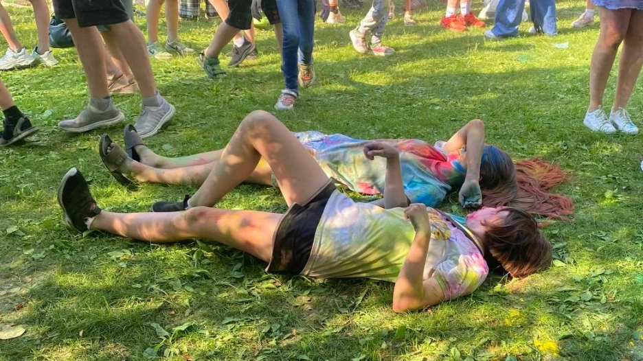 Фестиваль красок в Барнауле.