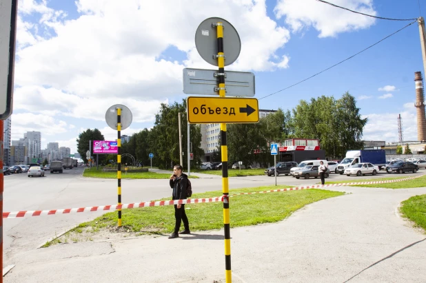 В Барнауле перекрыли участок на Павловском тракте.