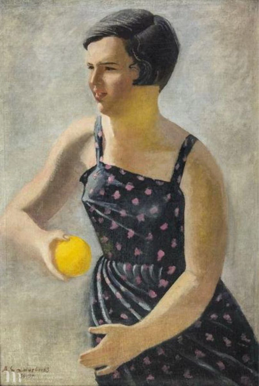 Самохвалов А.Н. «Девочка с апельсином». 1920-е-1930-е гг. 