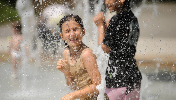 Жара в Барнауле 2024. Центральный парк. 