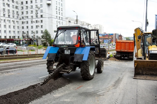 Перекрытие проспекта Красноармейского в июле 2024 года. 