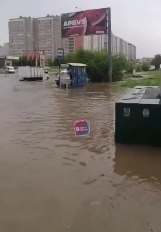 Потоп в Барнауле, 9 июля 2024. 